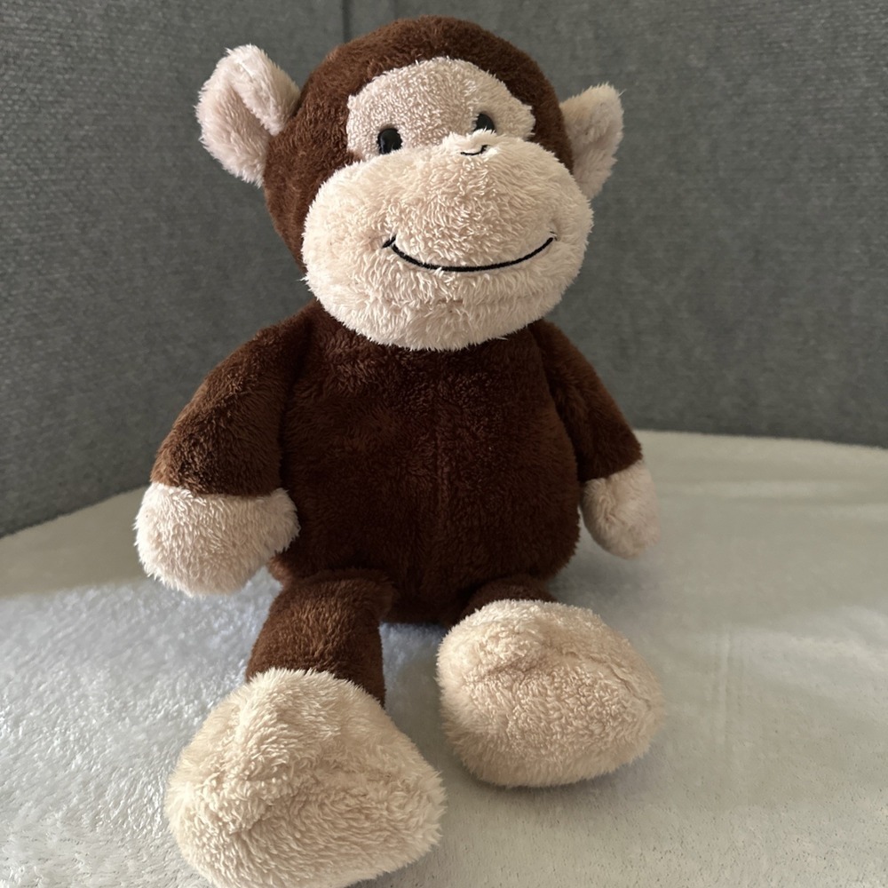 Animal Adventure Sweet Sprouts Monkey 2015 Brown Tan Plush Stuffed Beige 16"